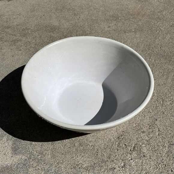 Home Depot | 10 in. Farmhouse White Bowl Planter - Picture 6 of 9